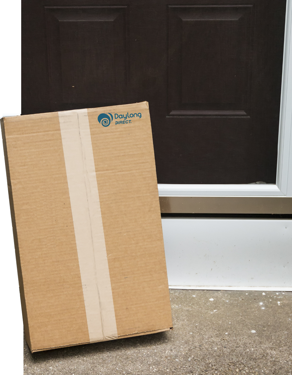 Daylong parcel on door step
